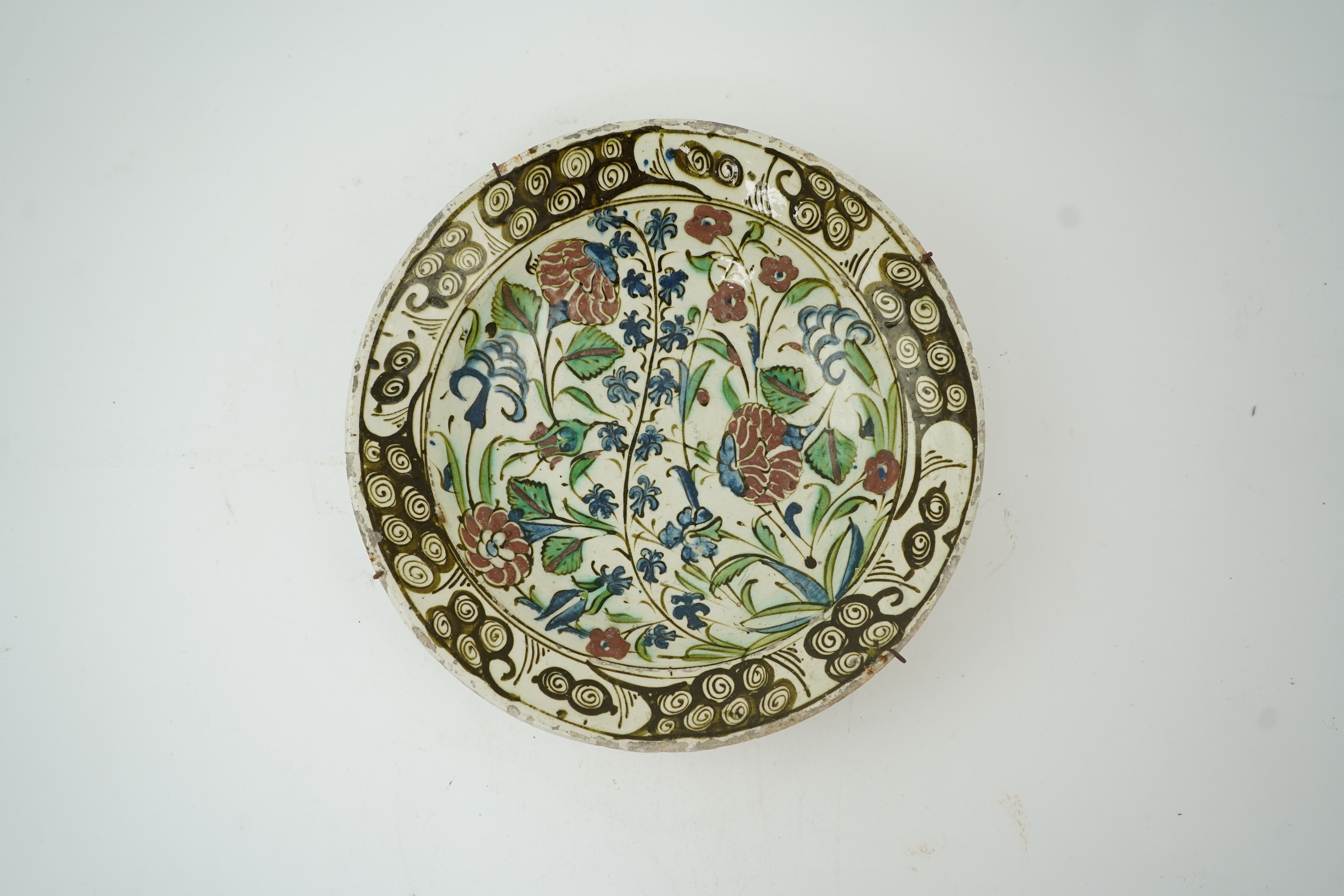 A collection of Indian brass and metalware to include a pierced casket box and Bidriware vases, largest 33cm high